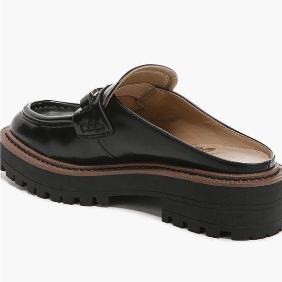 Sam Edelman Lennon Loafer Mule 8 Black Slip On Office Y2K - Picture 2 of 8